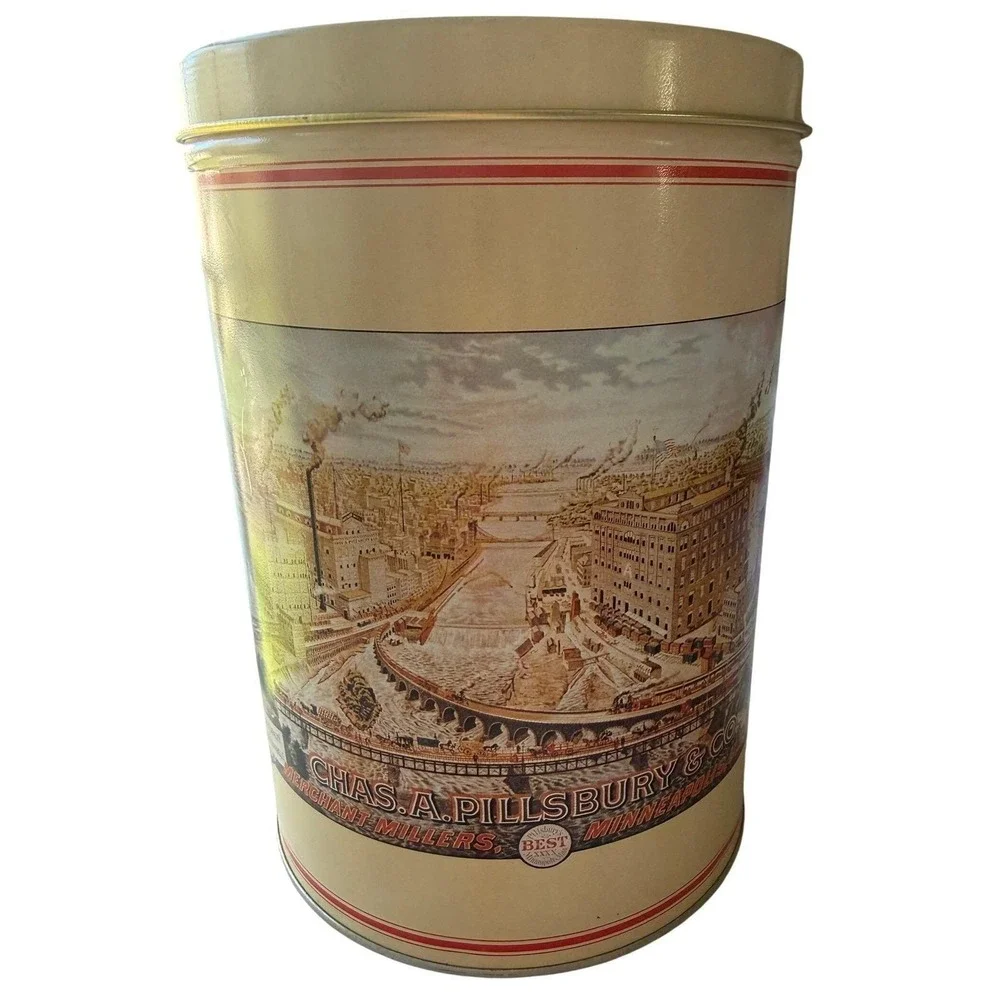 Vintage Pillsbury Heritage & Sun Giant Raisins‎ Advertising Canister Set 1984